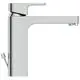 Waschtischarmatur von Ideal Standard in chromfarbenem Finish, mit seitlichem Hebel zur Steuerung des Wasserflusses und Auslaufhöhe von 138 mm.